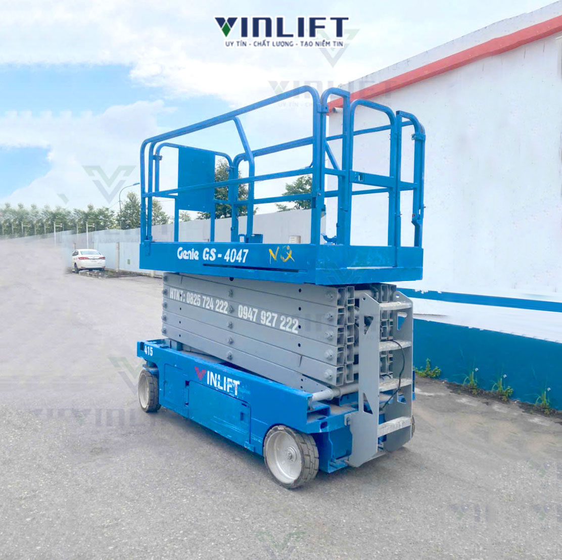 Cho Thuê Xe Nâng Người Cắt Kéo Gs 4047