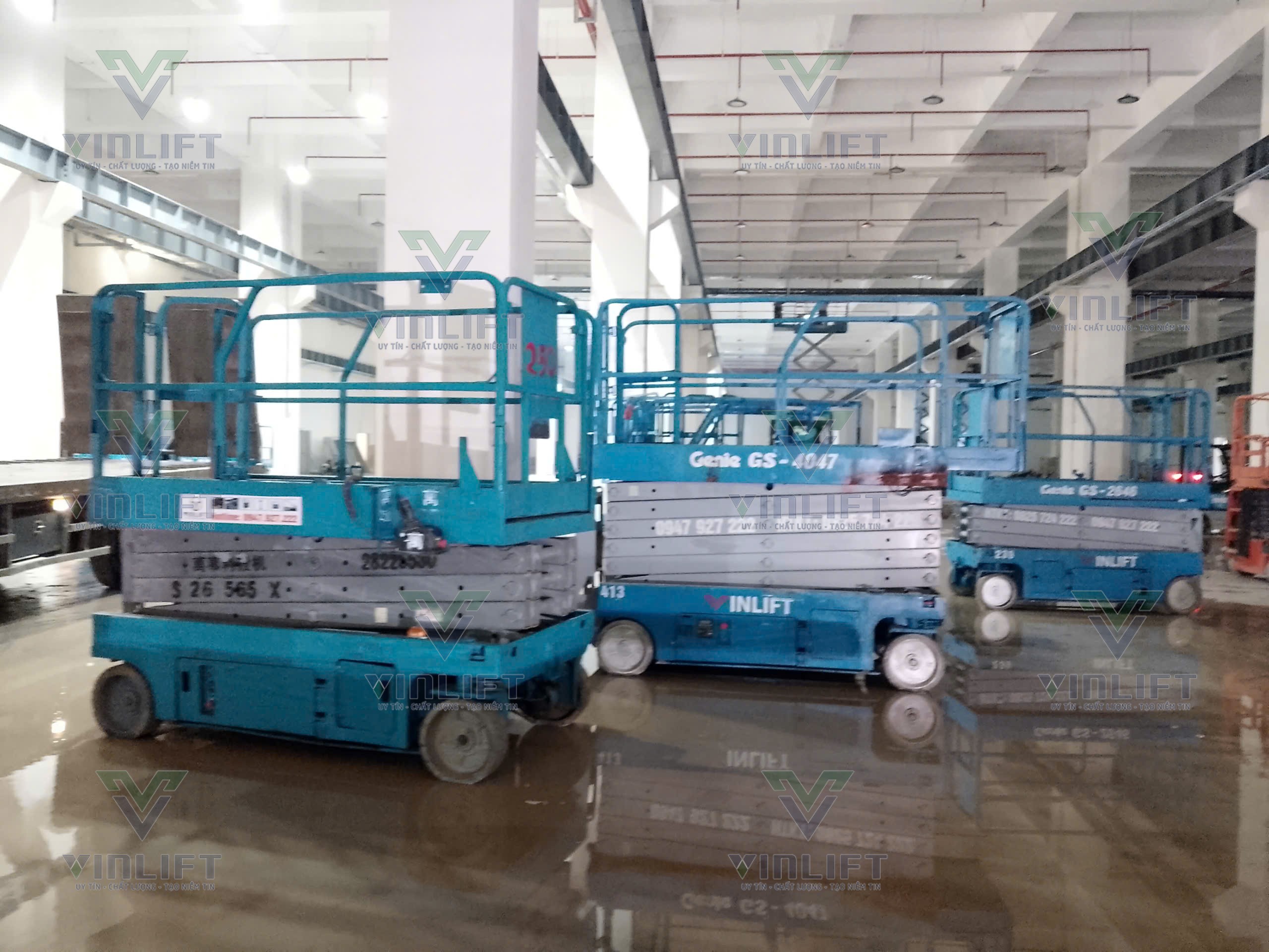 Thuê Xe Nâng Hàng Và Xe Nâng Người Tại Kcn Đồng Văn 2