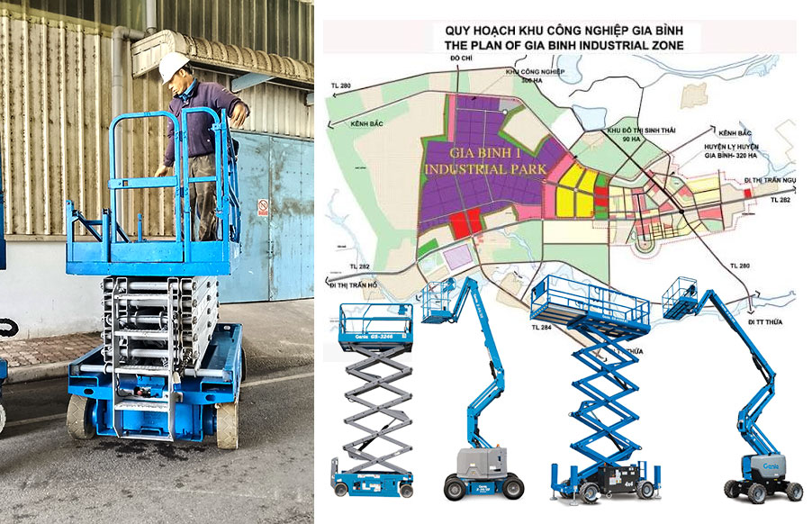 Dịch Vụ Cho Thuê Xe Nâng Người Tại Kcn Gia Bình 1 Xe Từ 8m đến 45m. Hỗ Trợ Kỹ Thuật 24/7, điều Xe Siêu Tốc
