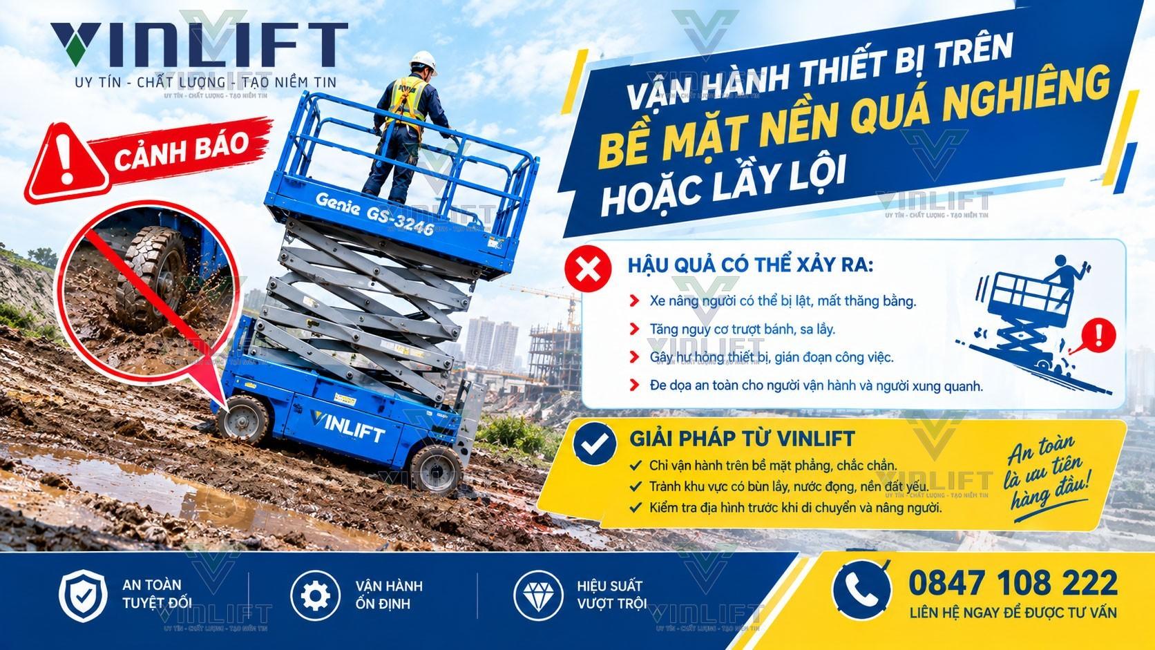 5 Sai Lầm Kỹ Thuật Thường Gặp Khiến Xe Nâng Người Nhanh Hỏng Hóc