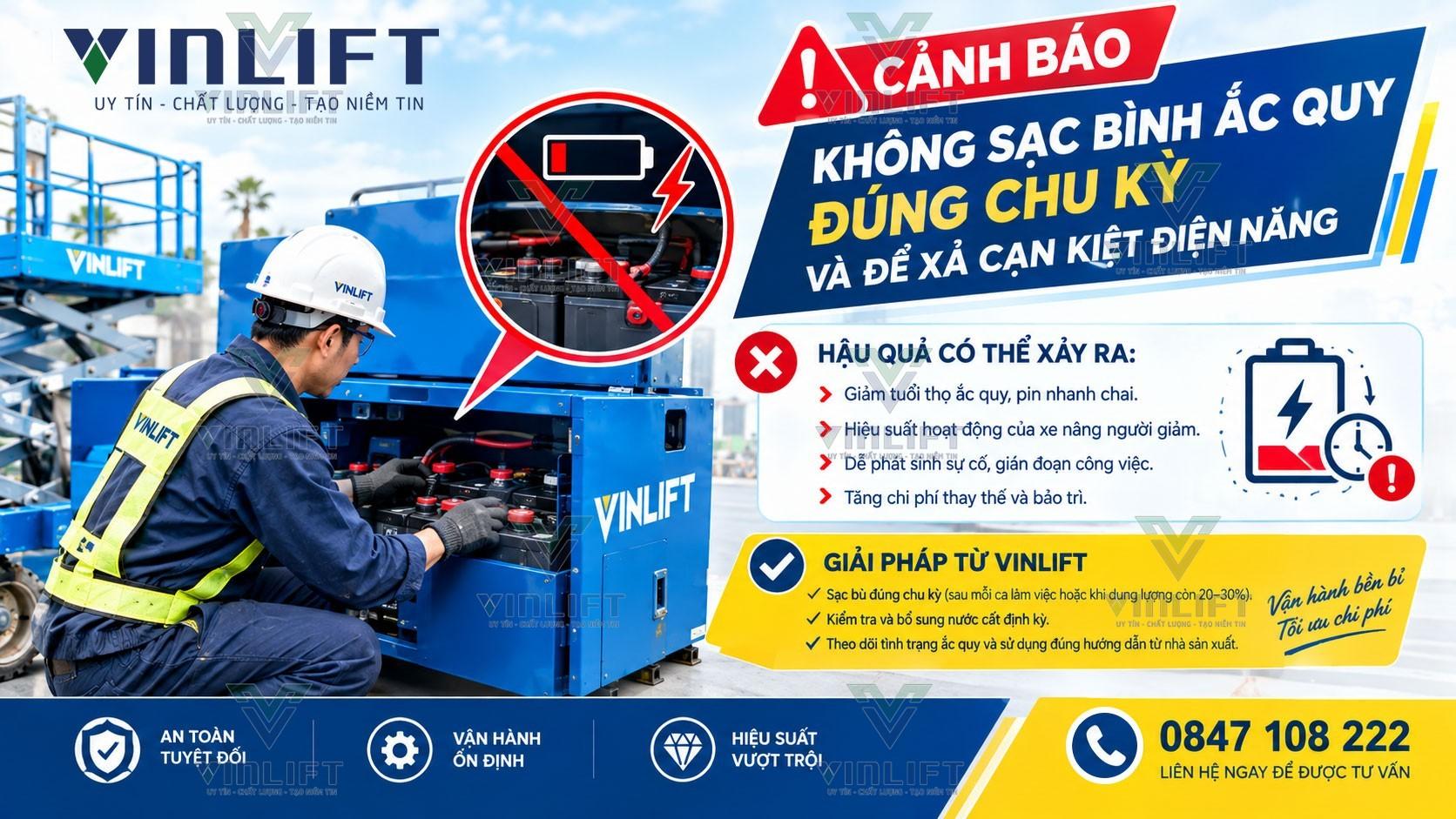 5 Sai Lầm Kỹ Thuật Thường Gặp Khiến Xe Nâng Người Nhanh Hỏng Hóc