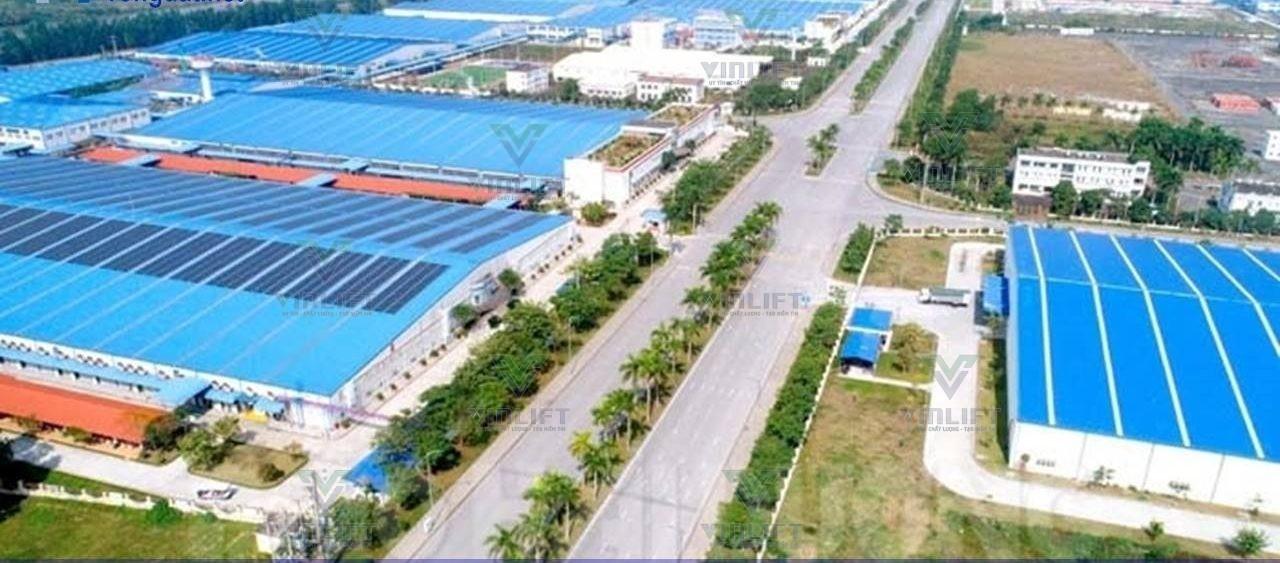 xe nâng người khu công nghiệp Lai Vu